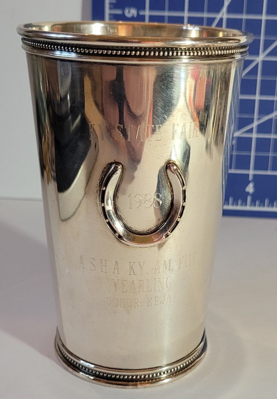 Sterling Silver MARK J SCEARCE Tall Mint Julep Cup, KY State Fair Premium, RWR2